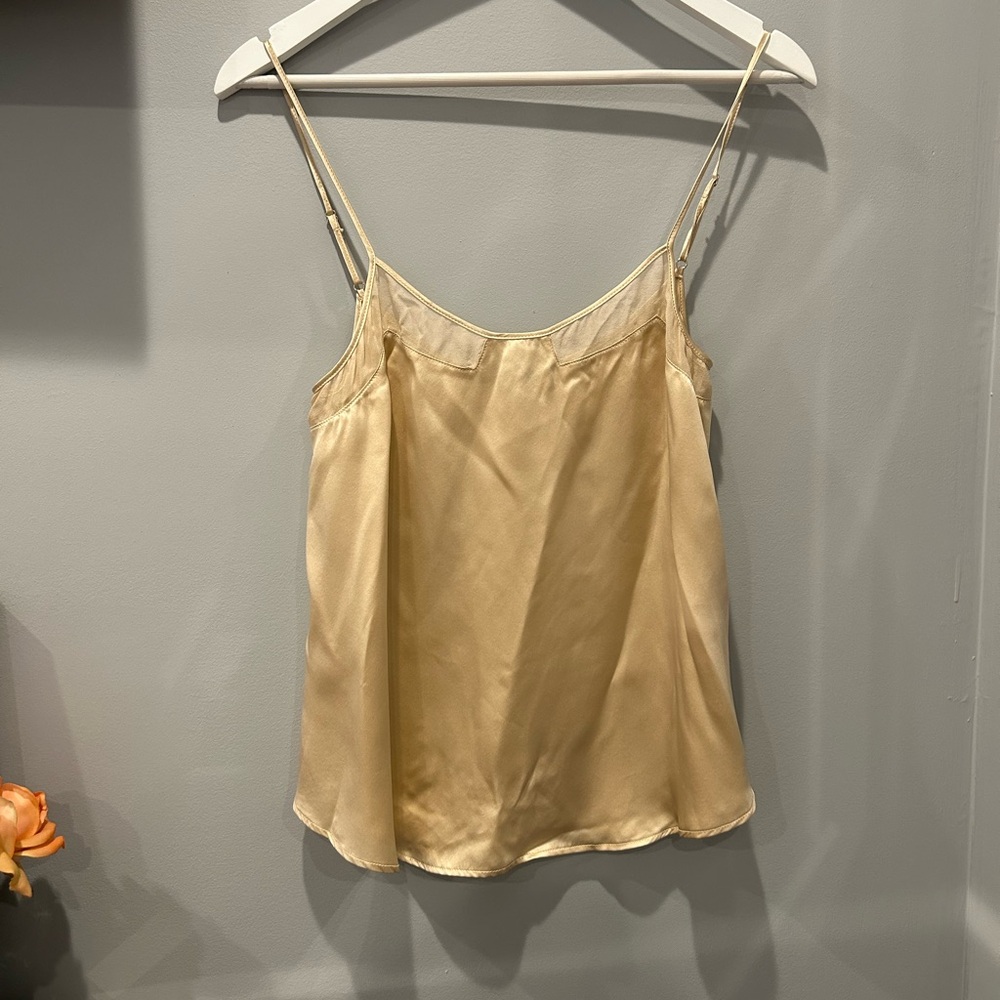 Elegant Gold Satin Camisole